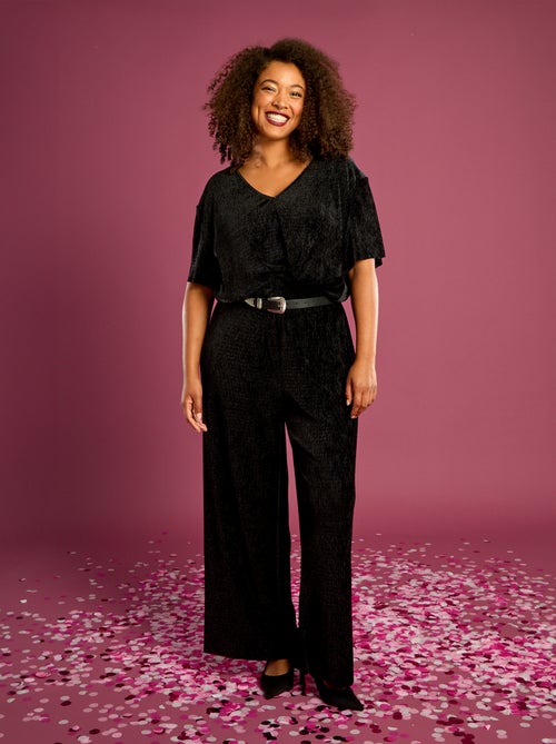 T-shirt en velours côtelé à manches courtes - Kiabi