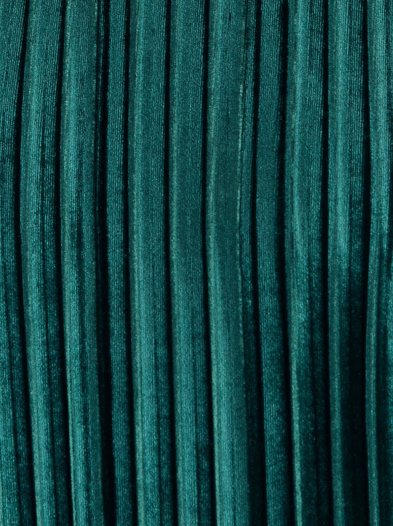 T-shirt en velours plissé satiné - Damart Vert - Kiabi