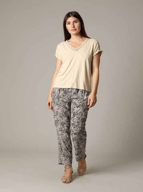 T-shirt en viscose avec détails fantaisie 'Deeluxe' - Kiabi