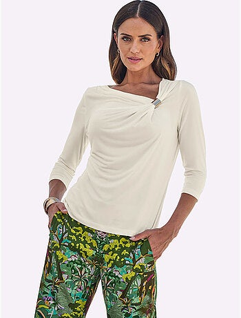 T-shirt Encolure Asymétrique - Taille Standard - Helline