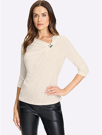 T-shirt Encolure Asymétrique - Taille Standard - Helline