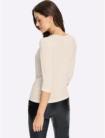 T-shirt Encolure Asymétrique - Taille Standard - Helline