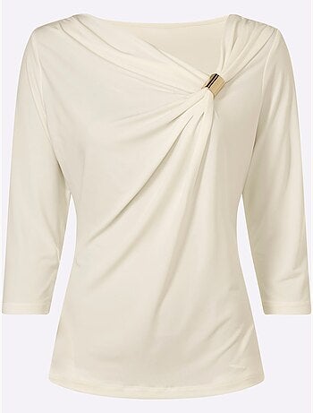T-shirt Encolure Asymétrique - Taille Standard - Helline