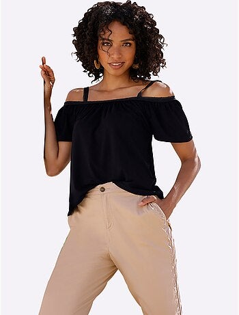 T-shirt Encolure Carmen - Taille Standard - Helline