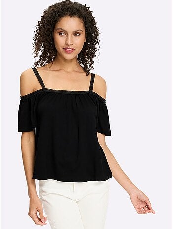 T-shirt Encolure Carmen - Taille Standard - Helline