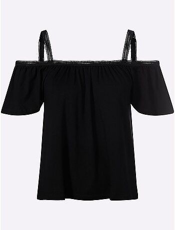 T-shirt Encolure Carmen - Taille Standard - Helline