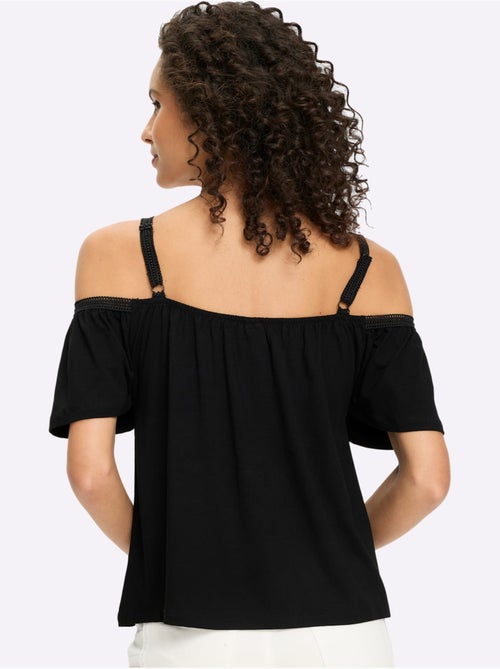 T-shirt Encolure Carmen - Taille Standard - Helline - Kiabi T-shirt Encolure Carmen - Taille Standard - Helline - Kiabi