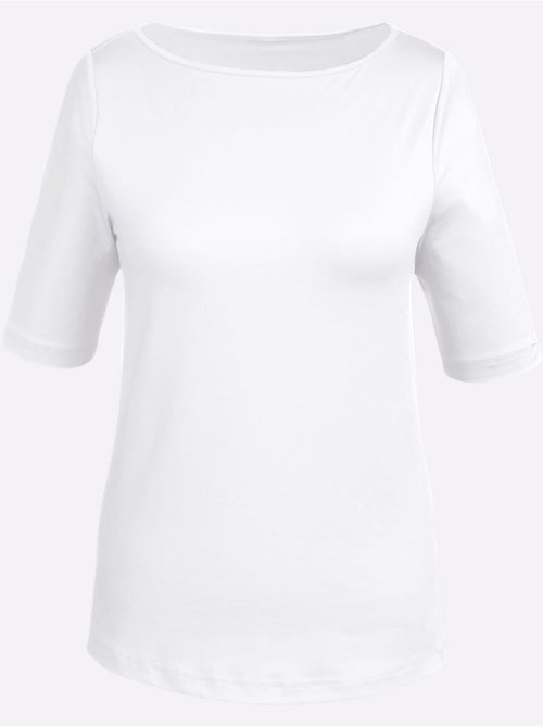 T-shirt Encolure En U Féminine - Taille Standard - Witt - Kiabi