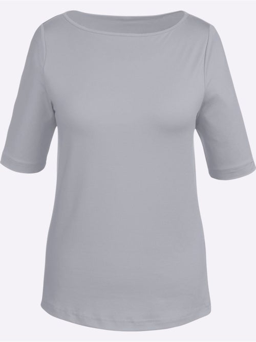 T-shirt Encolure En U Féminine - Taille Standard - Witt - Kiabi
