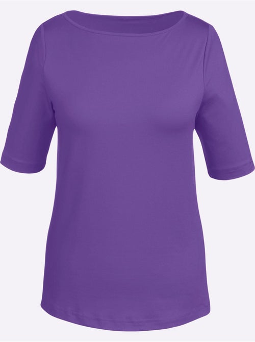 T-shirt Encolure En U Féminine - Taille Standard - Witt - Kiabi