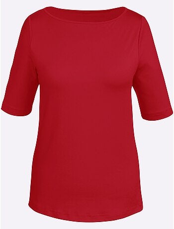 T-shirt Encolure En U Féminine - Taille Standard - Witt