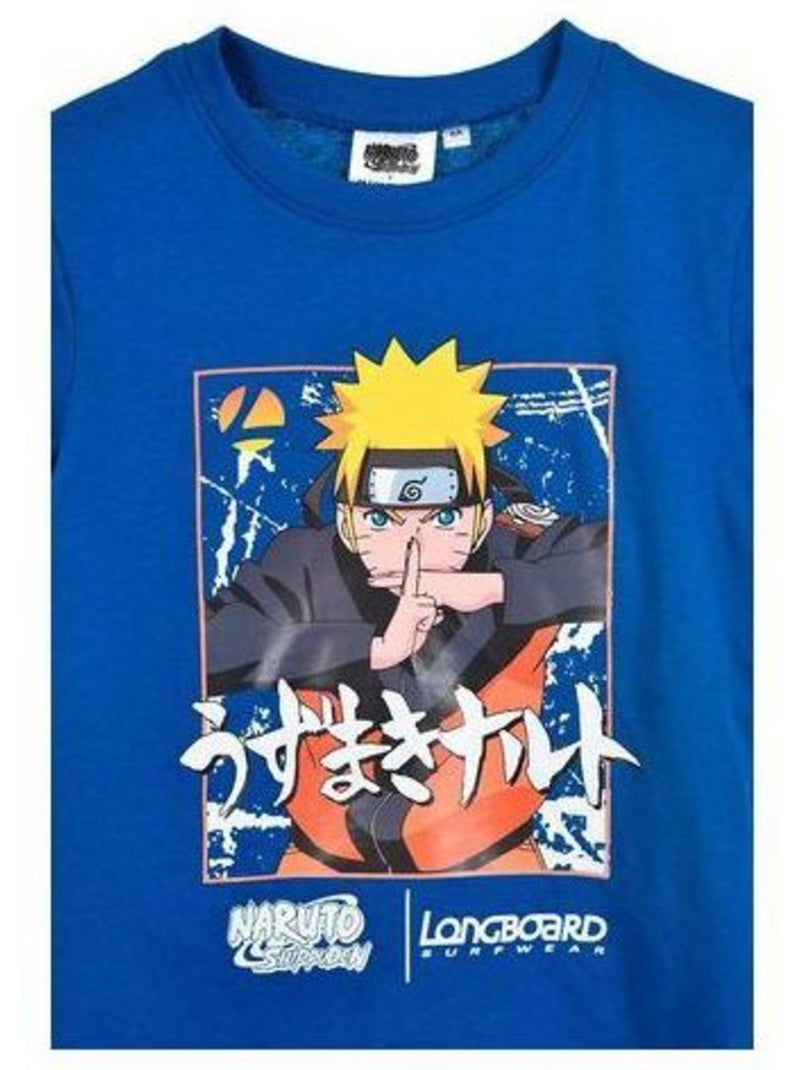 T-shirt enfant - licence officielle naruto - longboard-naruto Bleu - Kiabi