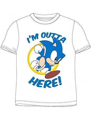 T-shirt enfant - manches courtes col arrondi - sonic the hedgehog