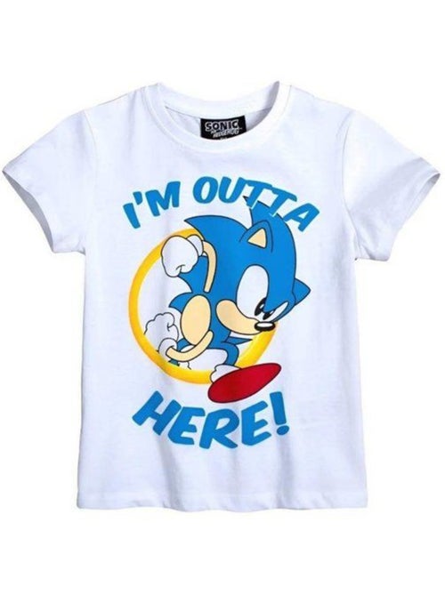 T-shirt enfant - manches courtes col arrondi - sonic the hedgehog - Kiabi