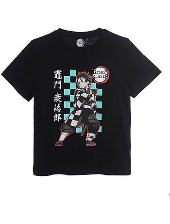 T-shirt enfant - visuel manga manches courtes - demon slayer