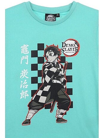 T-shirt enfant - visuel manga manches courtes - demon slayer