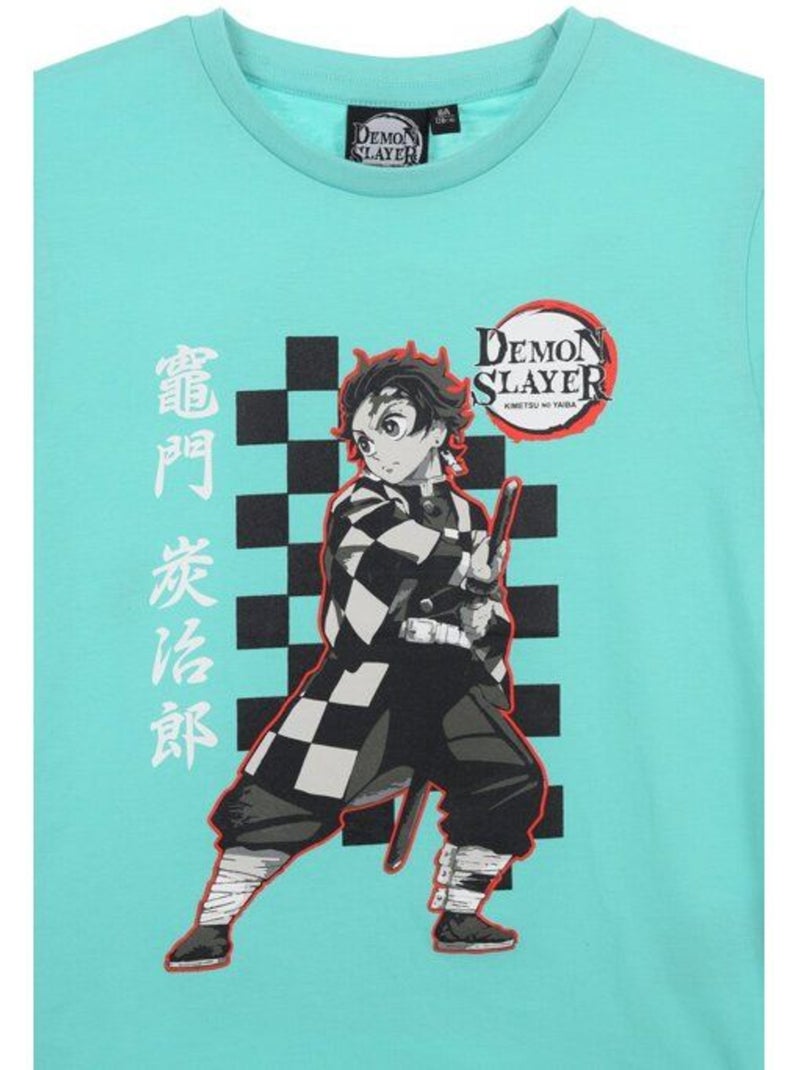 T-shirt enfant - visuel manga manches courtes - demon slayer Noir - Kiabi