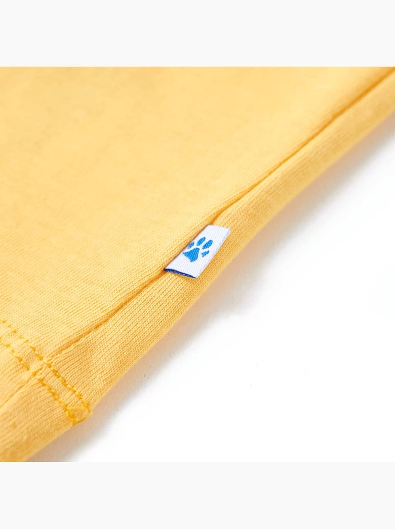 T-shirt enfant 100% coton clair à imprimé singe et palmiers - vidaxl Jaune - Kiabi