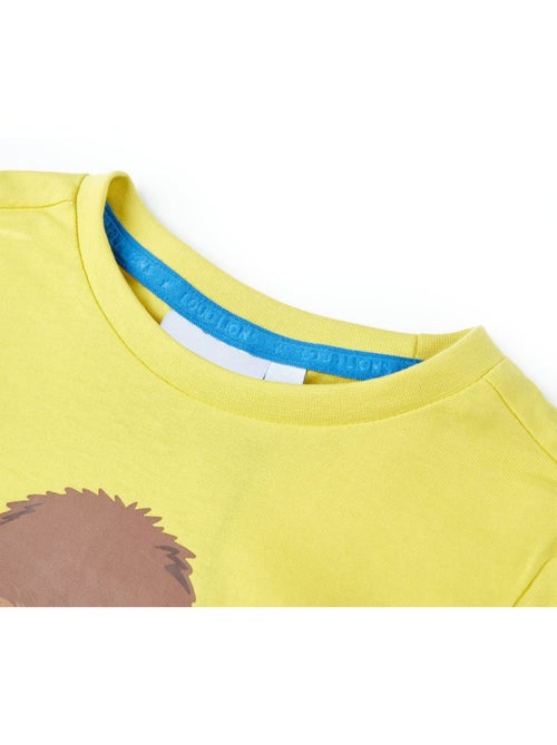 T-shirt enfant 100% coton col rond gorille et noix de coco clair - vidaxl - Kiabi