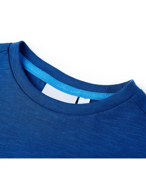 T-shirt enfant 100% coton imprimé requin col rond manches courtes - vidaxl - Kiabi T-shirt enfant 100% coton imprimé requin col rond manches courtes - vidaxl - Kiabi