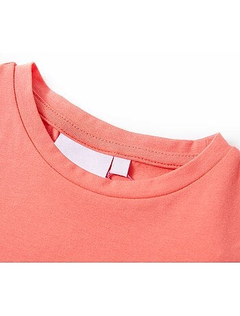 T-shirt enfant à manches cap et lettres brodées à sequins - vidaxl