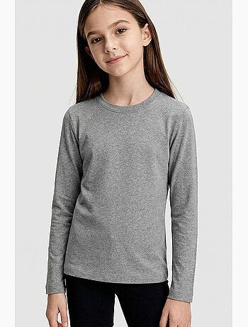 T-shirt enfant à manches longues col rond tommy