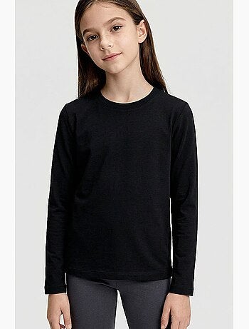 T-shirt enfant à manches longues col rond tommy