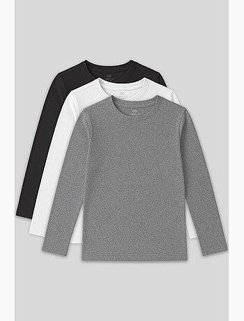 T-shirt enfant à manches longues col rond tommy
