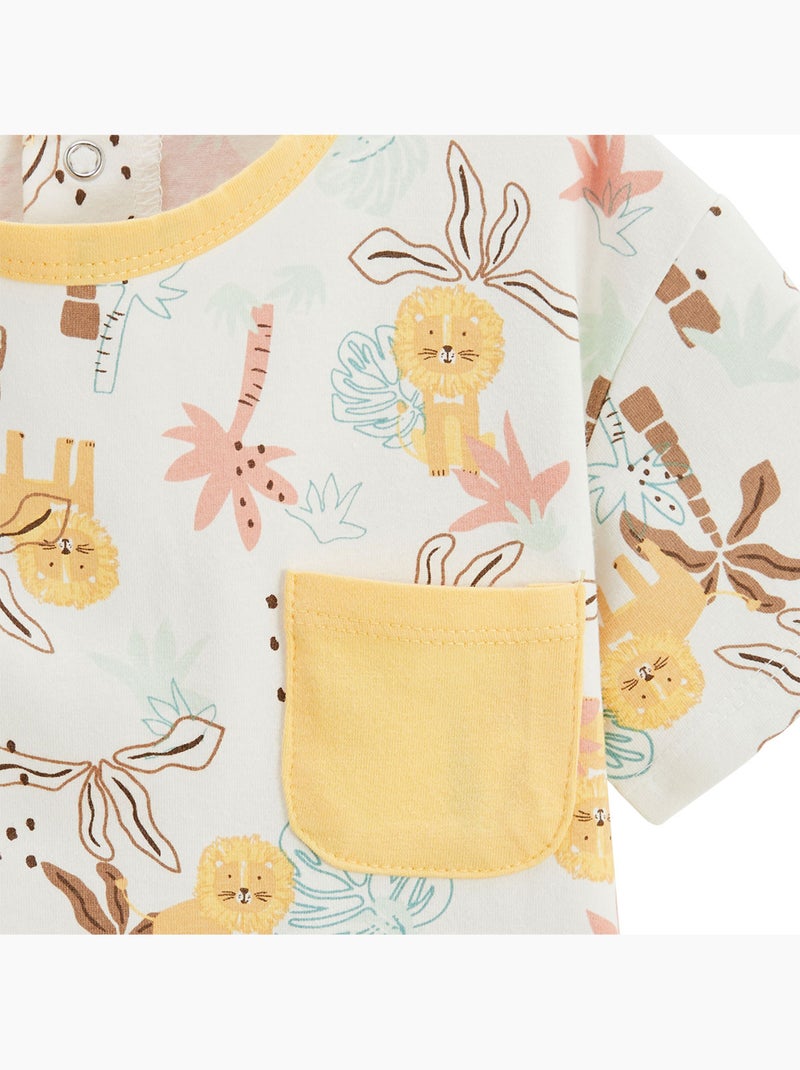 T-shirt enfant Auguste Jaune - Kiabi