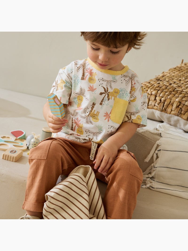 T-shirt enfant Auguste Jaune - Kiabi