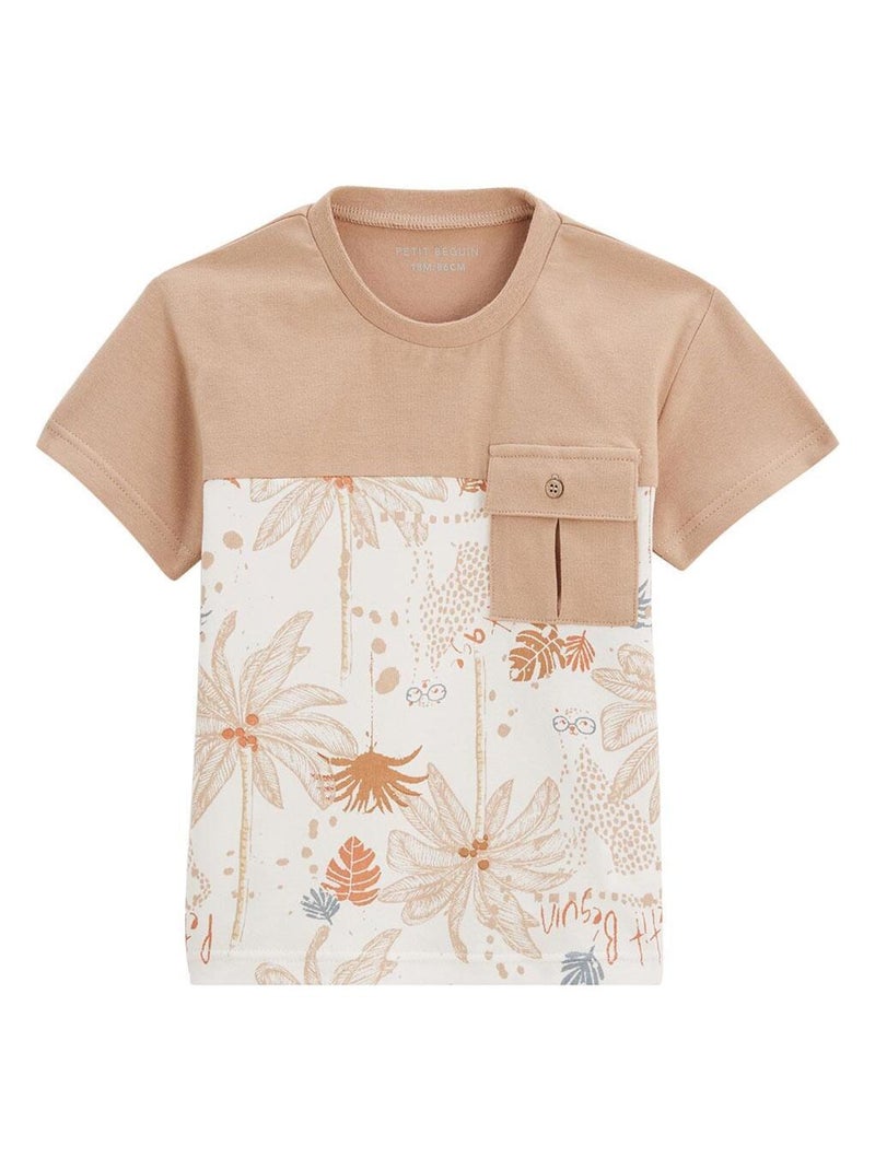 T-shirt enfant Bachata Marron - Kiabi