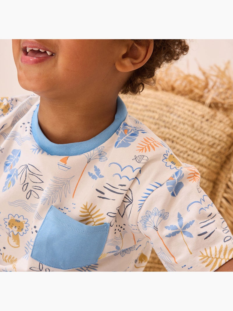 T-shirt enfant Biscarosse Bleu - Kiabi