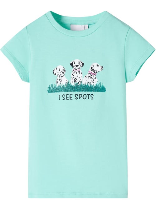 T-shirt enfant col rond coton avec imprimé chiot - vidaxl - Kiabi T-shirt enfant col rond coton avec imprimé chiot - vidaxl - Kiabi