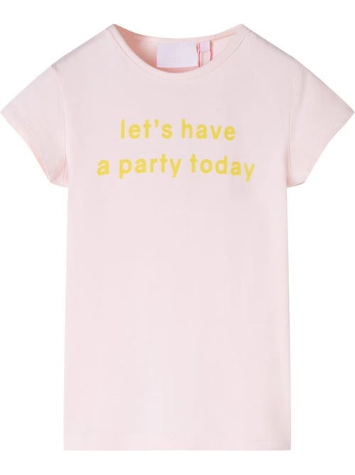 T-shirt enfant col rond manches courtes coton élasthanne imprimé - vidaxl - Kiabi T-shirt enfant col rond manches courtes coton élasthanne imprimé - vidaxl - Kiabi