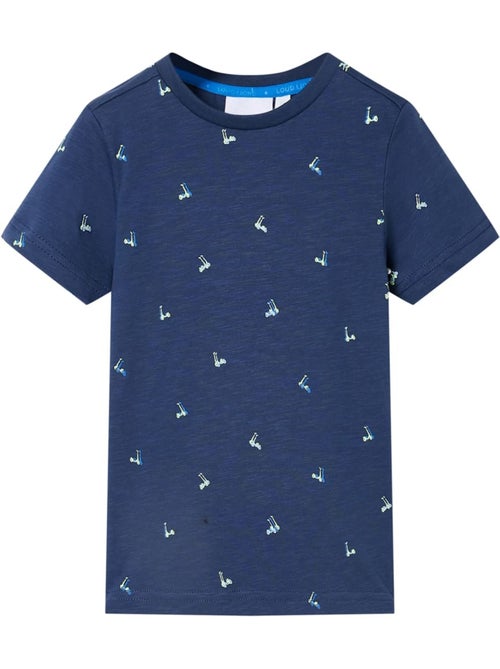 T-shirt enfant col rond manches courtes imprimé scooters - vidaxl - Kiabi