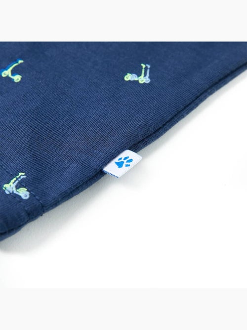 T-shirt enfant col rond manches courtes imprimé scooters - vidaxl - Kiabi