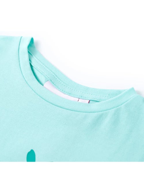 T-shirt enfant col rond manches retroussées perles motif fruit - vidaxl - Kiabi T-shirt enfant col rond manches retroussées perles motif fruit - vidaxl - Kiabi