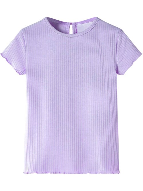 T-shirt enfant col rond uni en coton élasthanne - vidaxl - Kiabi T-shirt enfant col rond uni en coton élasthanne - vidaxl - Kiabi