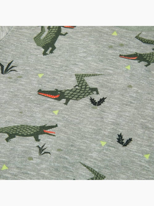 T-shirt enfant coton 100% col rond imprimé crocodile clair - vidaxl - Kiabi T-shirt enfant coton 100% col rond imprimé crocodile clair - vidaxl - Kiabi