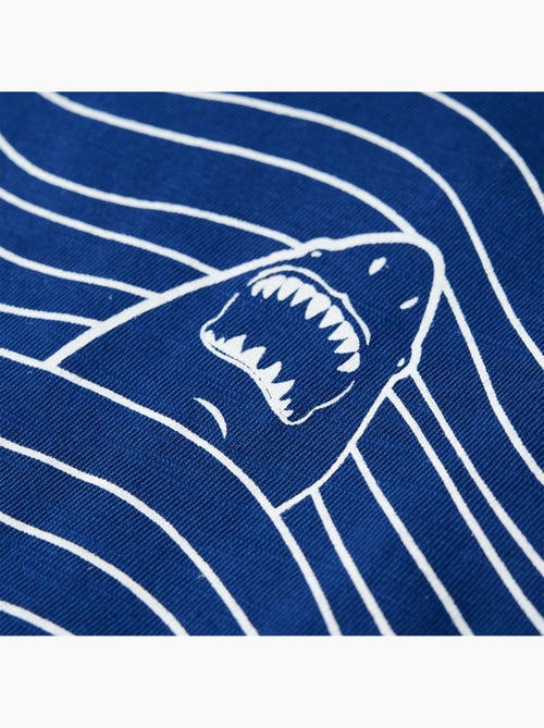 T-shirt enfant coton 100% col rond imprimé requin dans la mer - vidaxl - Kiabi T-shirt enfant coton 100% col rond imprimé requin dans la mer - vidaxl - Kiabi
