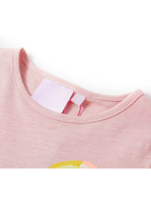 T-shirt enfant coton 100% imprimé perroquet col rond manches courtes - vidaxl - Kiabi