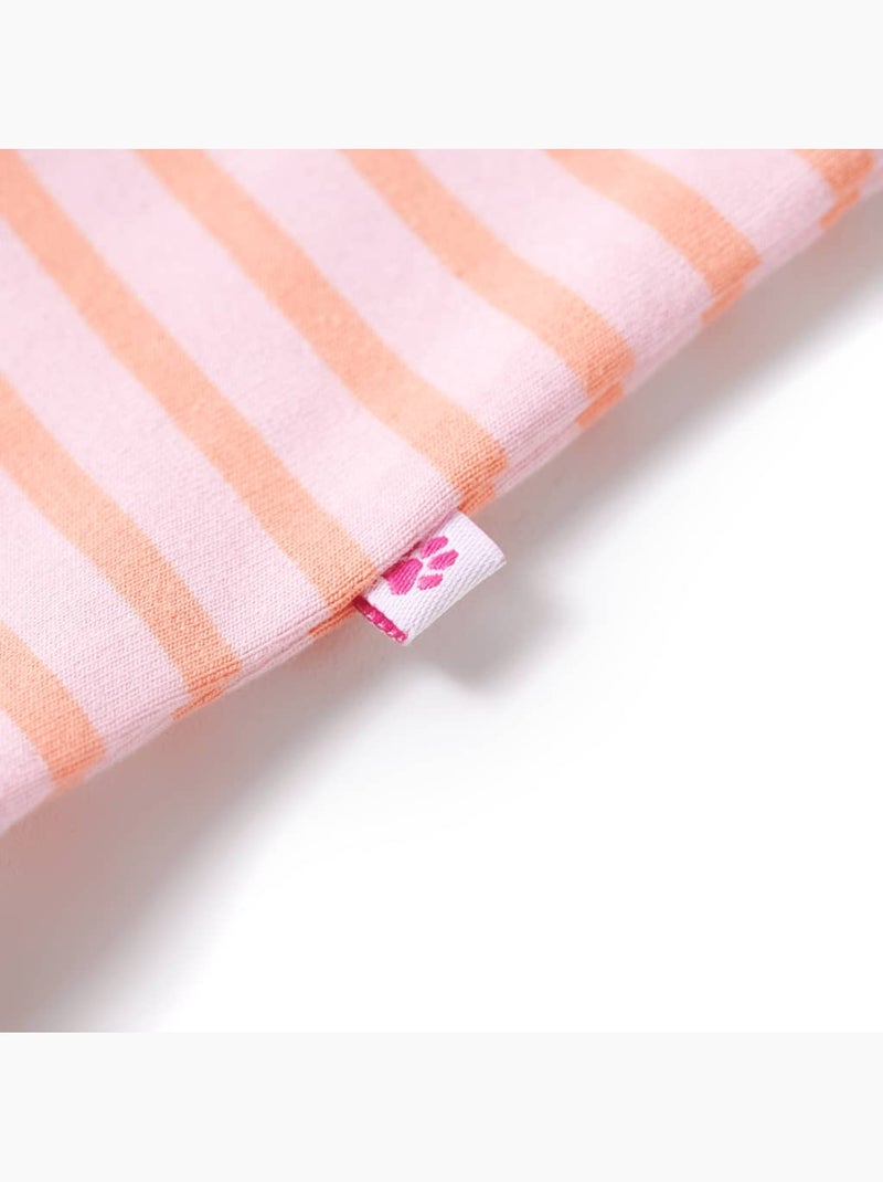 T-shirt enfant coton 95% élasthanne rayures - vidaxl Rose - Kiabi