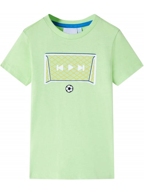 T-shirt enfant coton avec imprimé but de foot brodé - vidaxl - Kiabi T-shirt enfant coton avec imprimé but de foot brodé - vidaxl - Kiabi