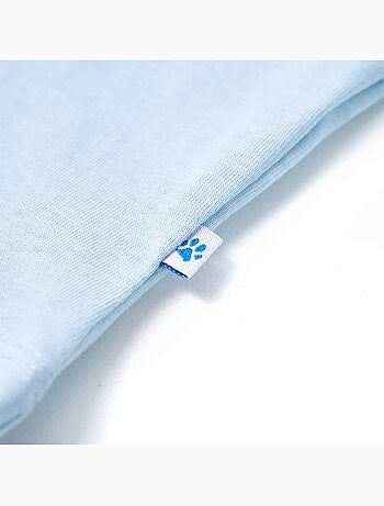T-shirt enfant coton clair imprimé vélo col rond manches courtes - vidaxl