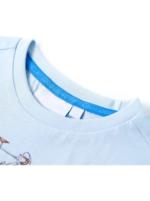 T-shirt enfant coton clair imprimé vélo col rond manches courtes - vidaxl - Kiabi T-shirt enfant coton clair imprimé vélo col rond manches courtes - vidaxl - Kiabi