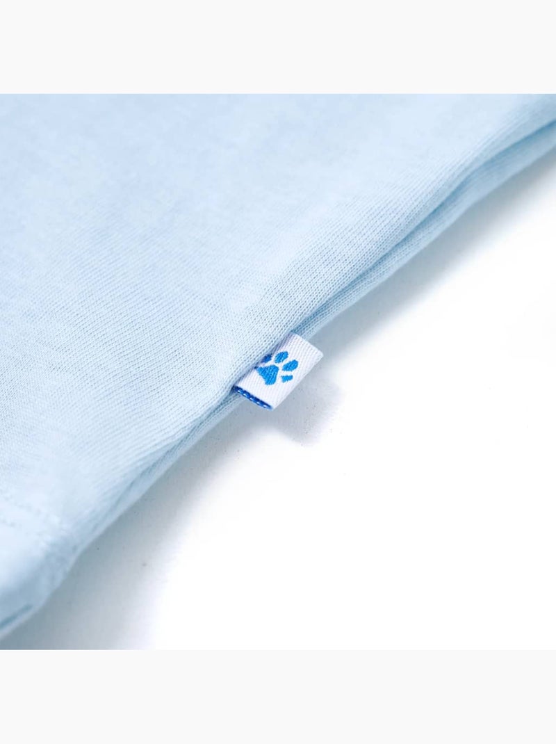 T-shirt enfant coton clair imprimé vélo col rond manches courtes - vidaxl Bleu - Kiabi