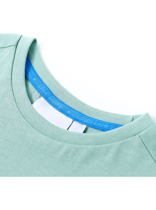 T-shirt enfant coton col rond dinosaure clair - vidaxl - Kiabi