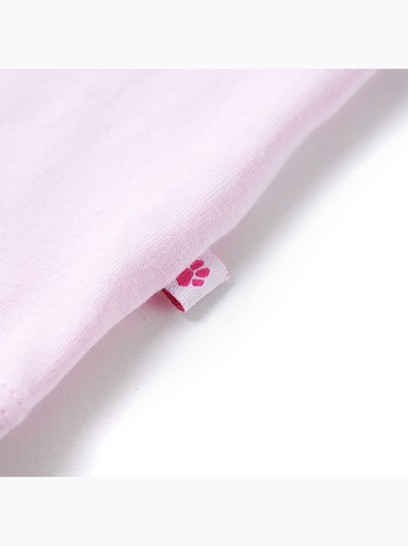 T-shirt enfant coton élasthanne col rond graphique boisson clair - vidaxl Rose - Kiabi