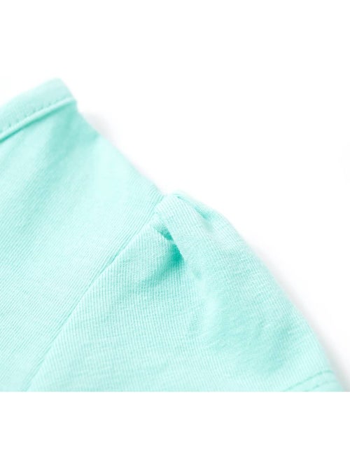 T-shirt enfant coton élasthanne imprimé fleurs col rond - vidaxl - Kiabi T-shirt enfant coton élasthanne imprimé fleurs col rond - vidaxl - Kiabi