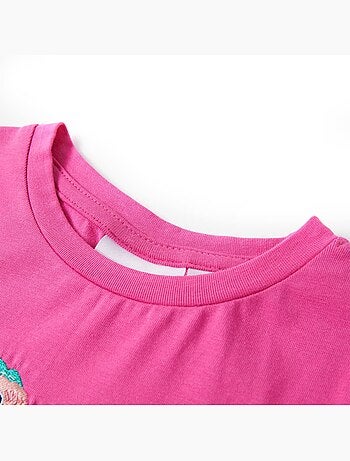 T-shirt enfant coton élasthanne imprimé perroquets - vidaxl